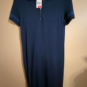Navy Blue Polo Dress